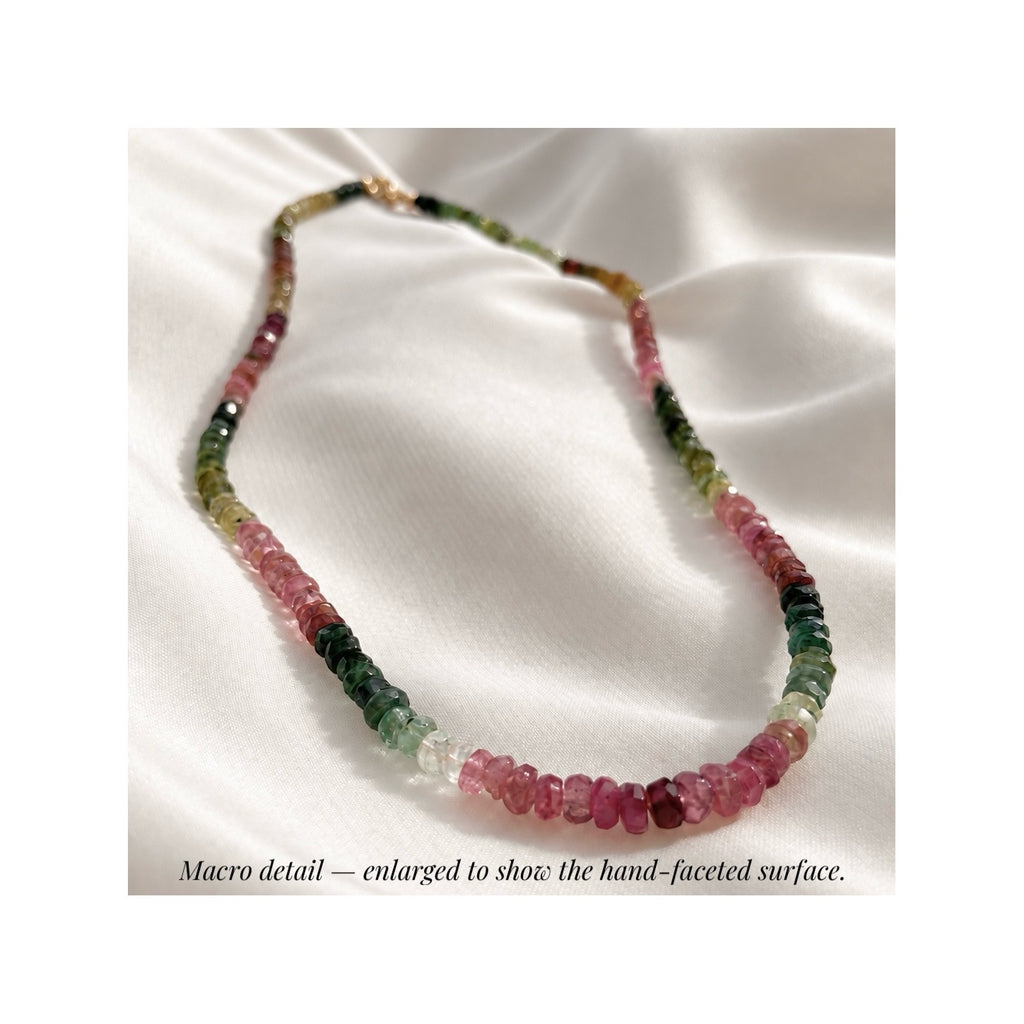 HORTENSE — Natural AA Multi-Colour Tourmaline Necklace