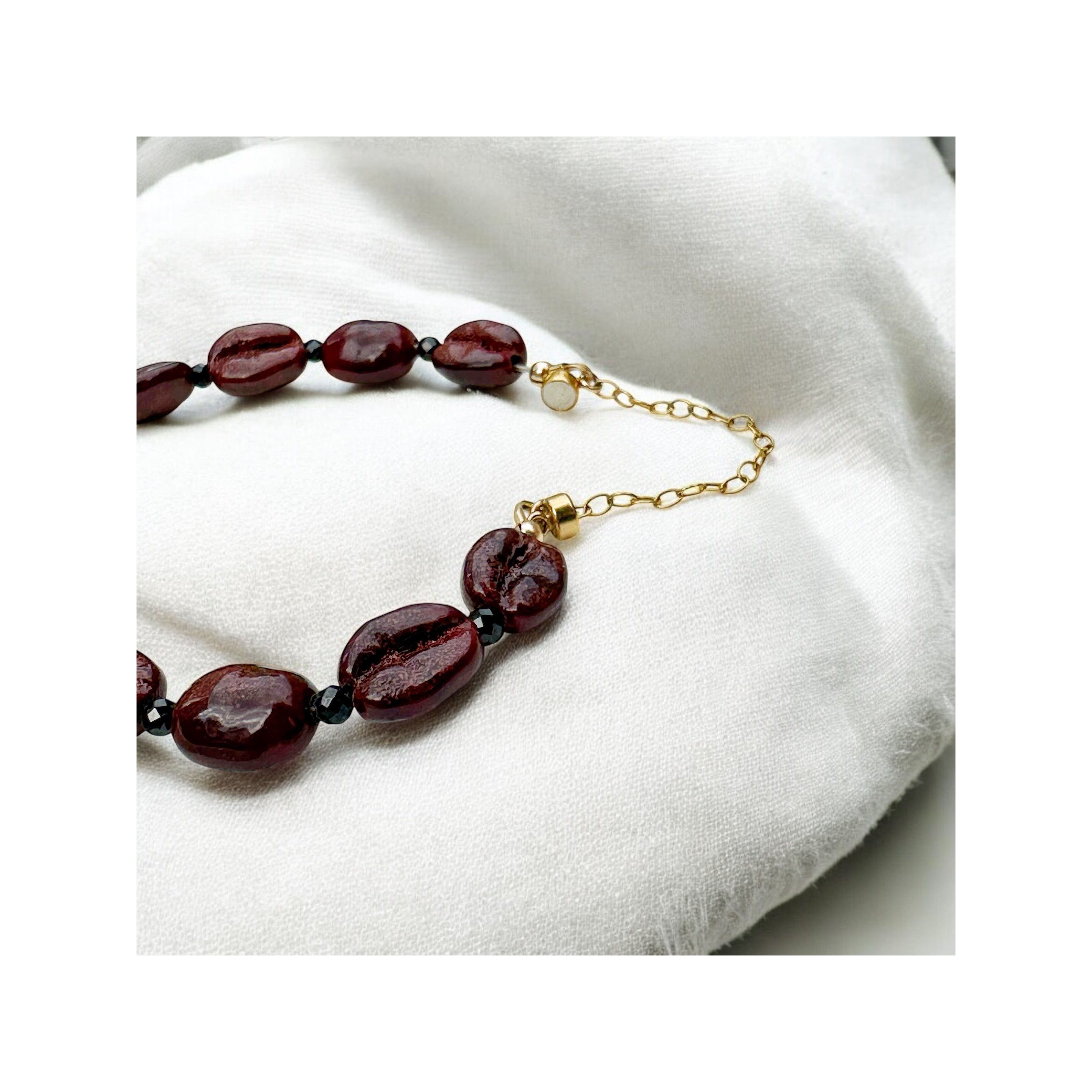 Unspoken Blend – Murano Coffee Bracelet