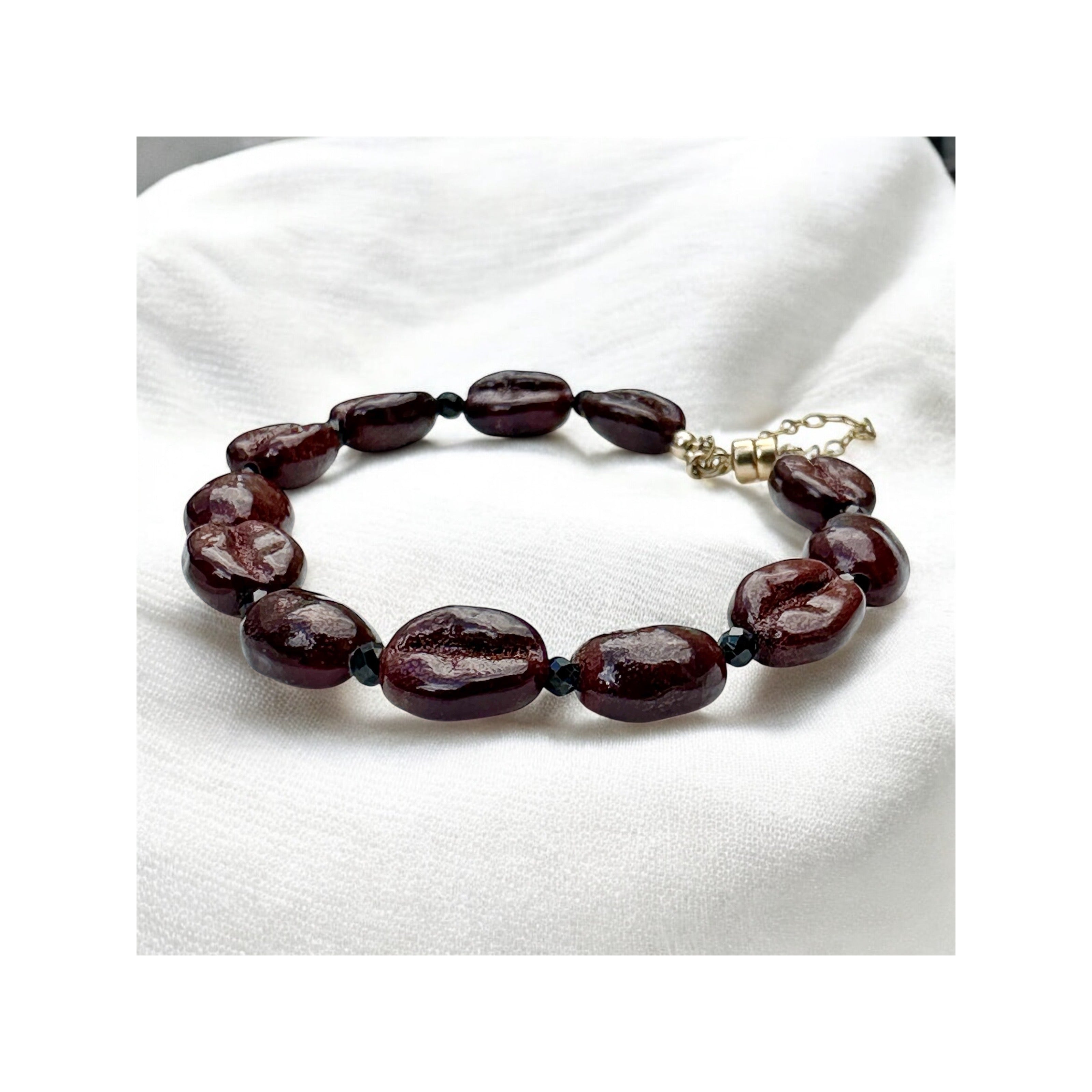 Unspoken Blend – Murano Coffee Bracelet
