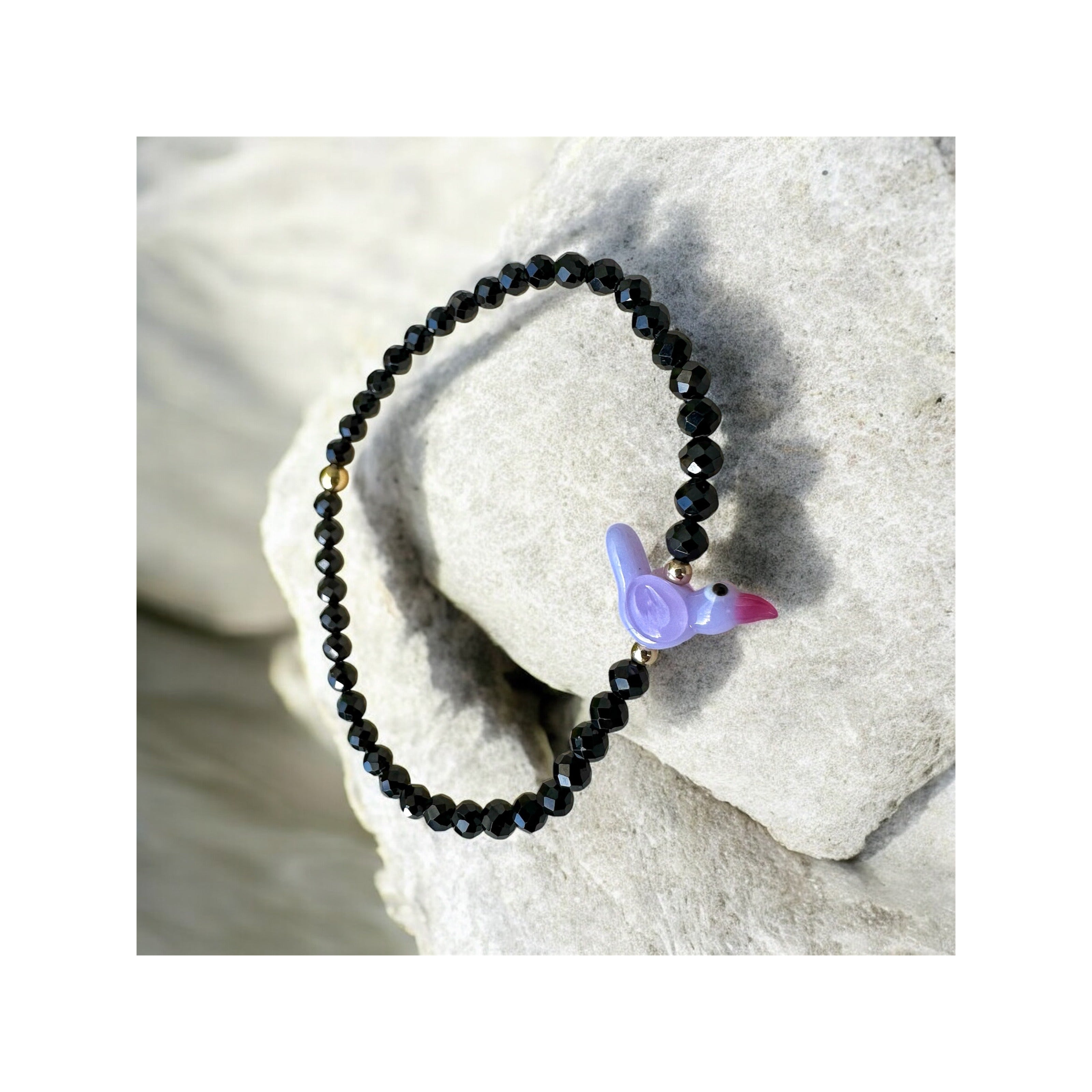 Lavender Rebel – Tiny Songbird of Playful Freedom