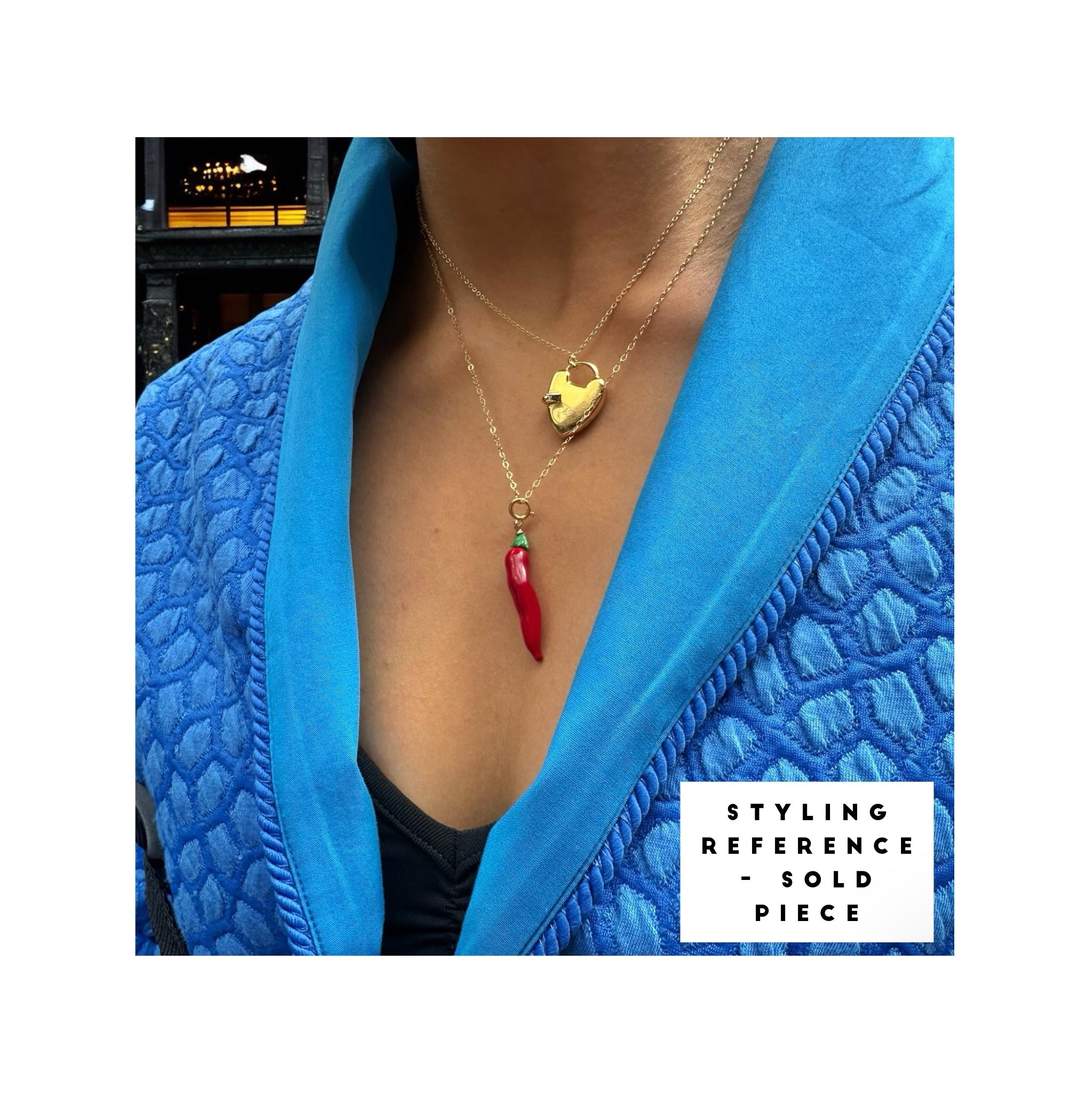 Verde Ardente – Flame Chilli Totem (Charm Only - No Necklace)