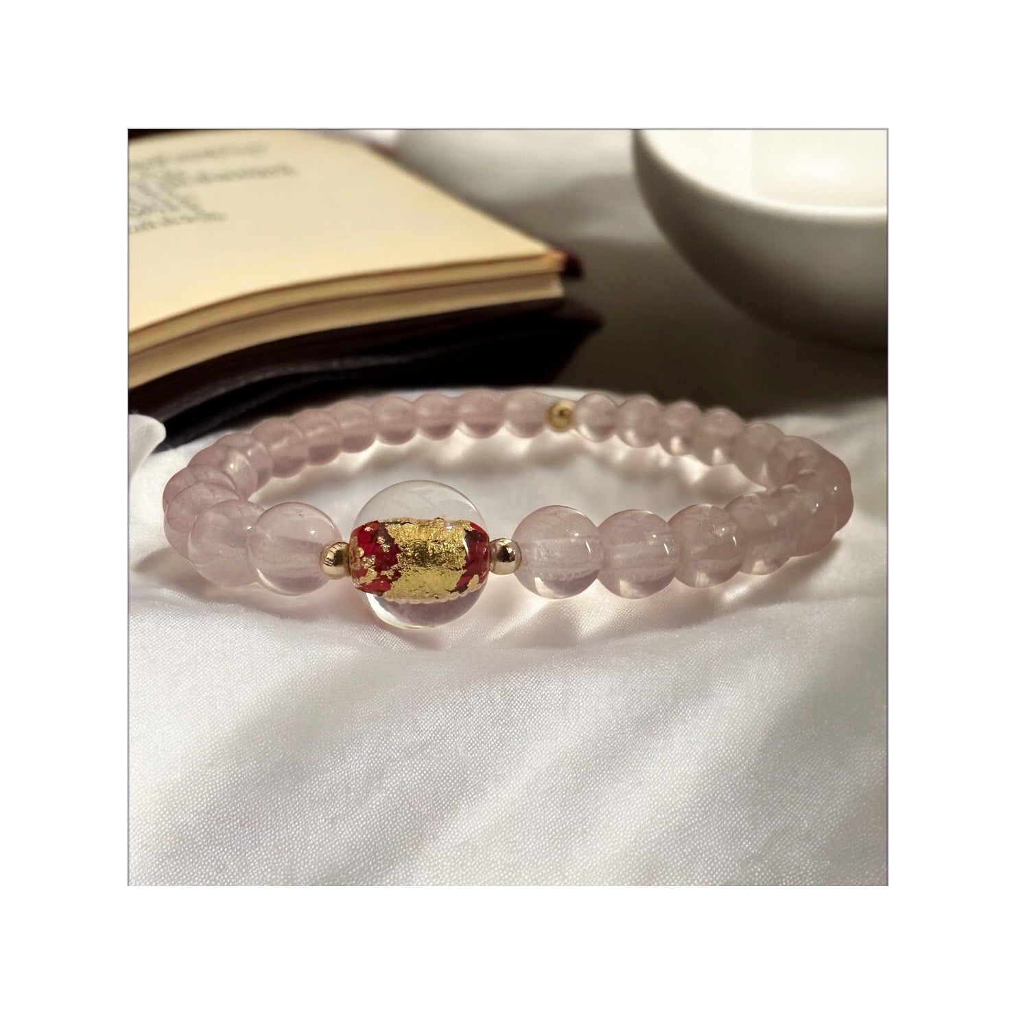 Love Conquers — AAA Rose Quartz & Venetian Gold