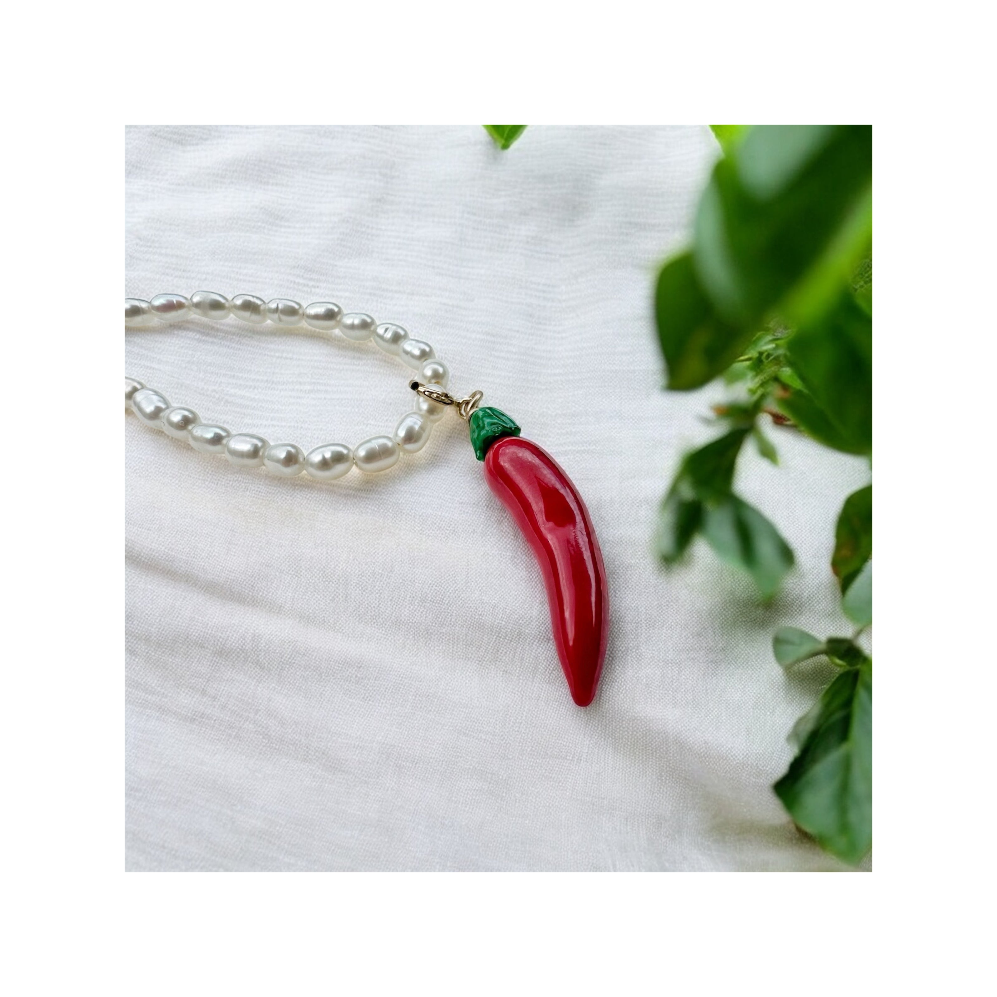 Crimson Pulse – Flame Chilli Totem (Charm Only - No Necklace)