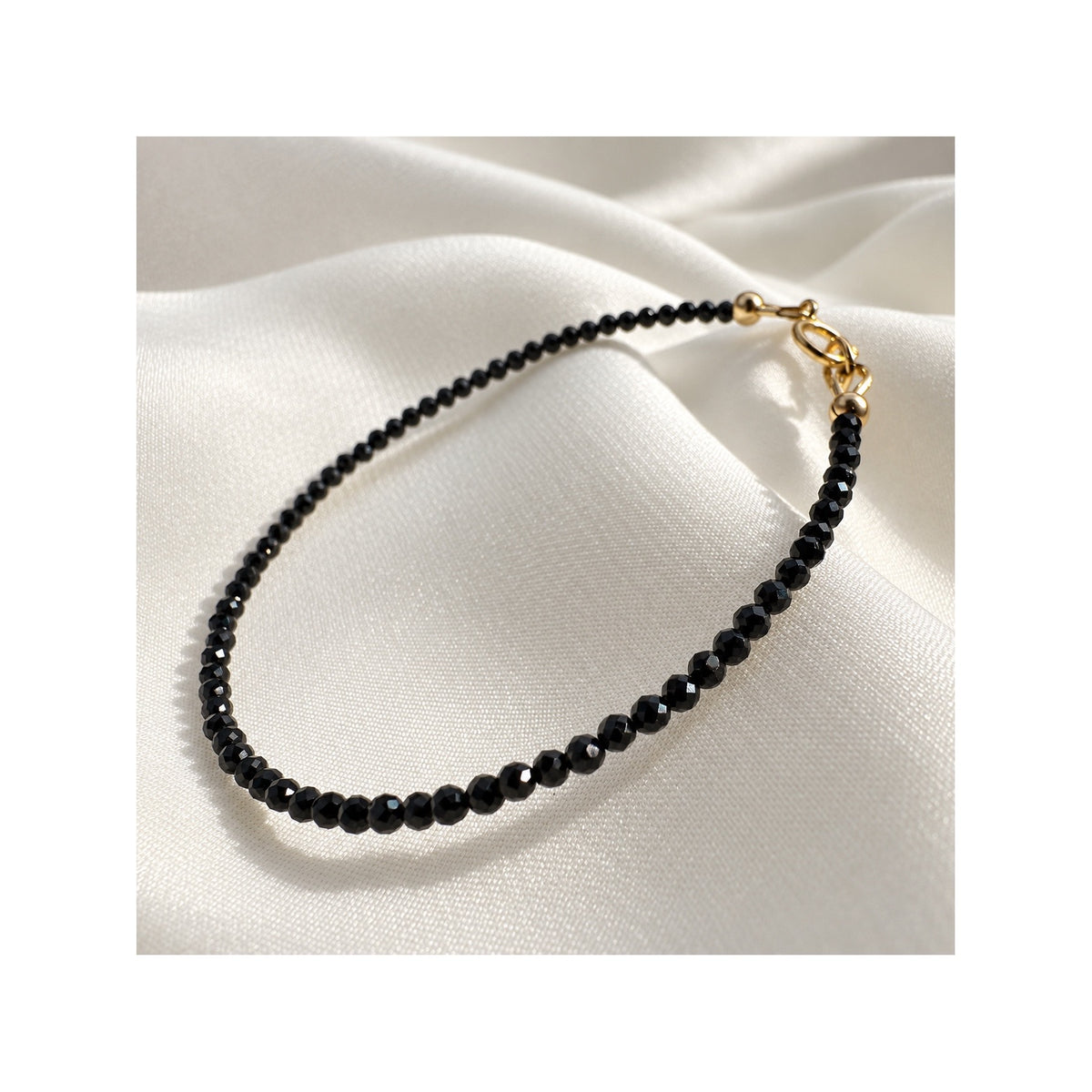 STARRY NIGHT — AAA Black Spinel Choker & Bracelet Set