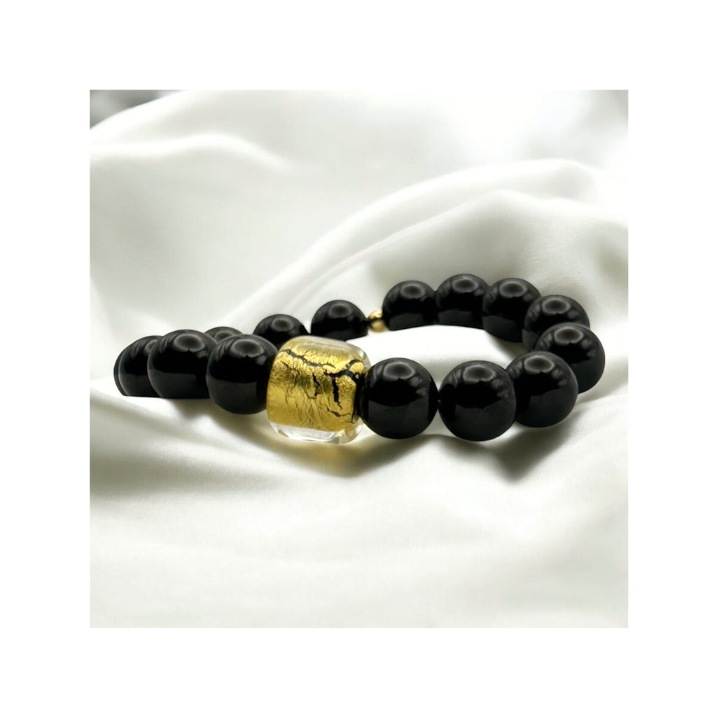 Light Beyond Night — Black Spinel & Venetian Gold