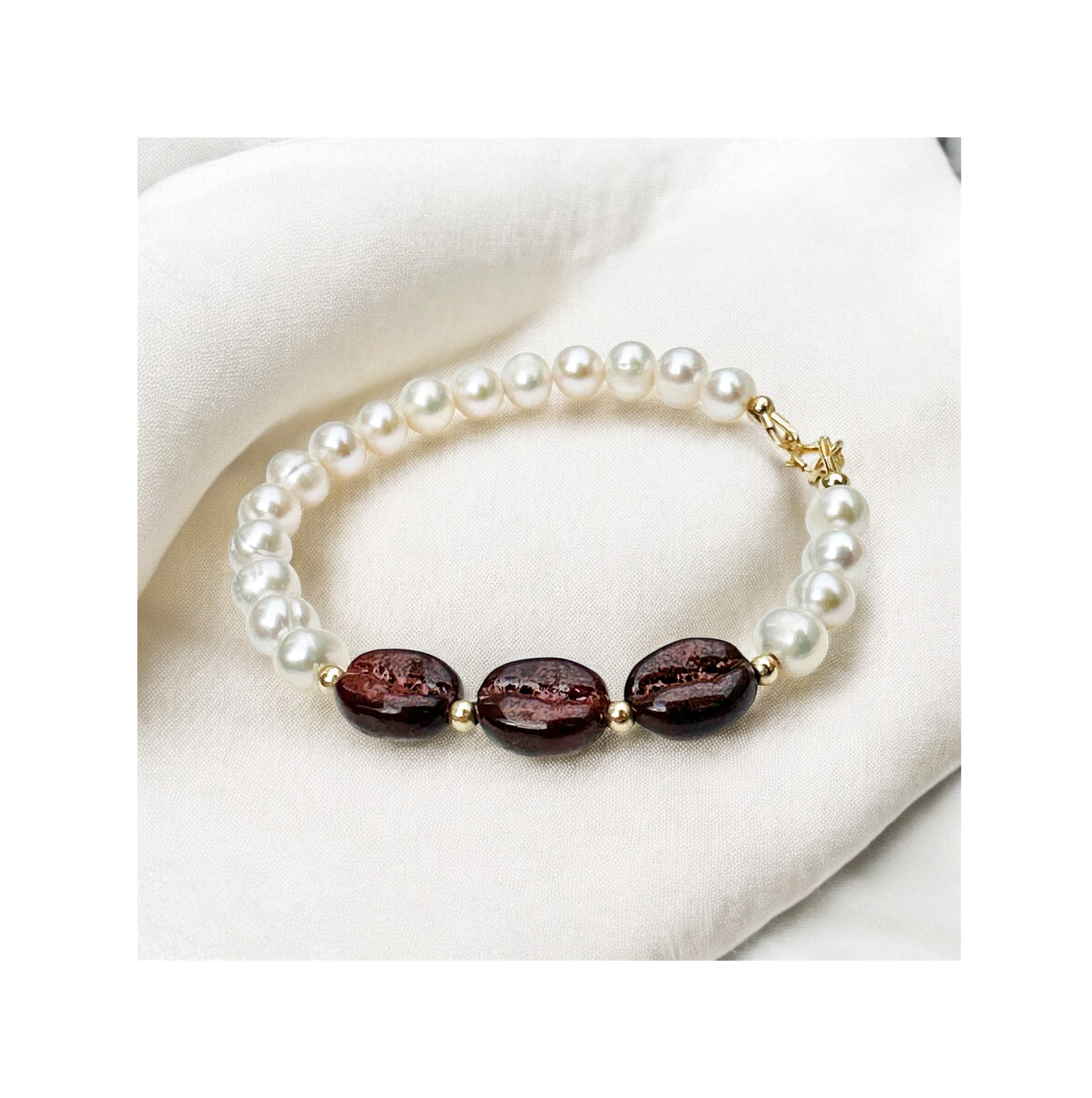 Soft Brew - Murano Coffee Bracelet