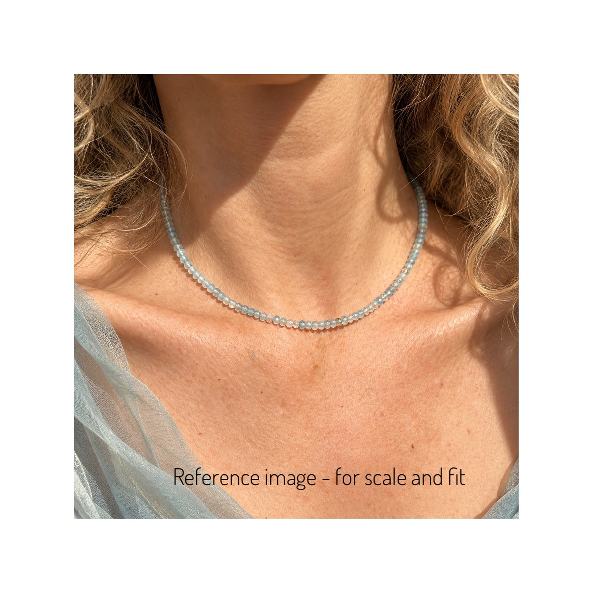 AQUA LUCIDA — Natural Untreated AAA Aquamarine Necklace