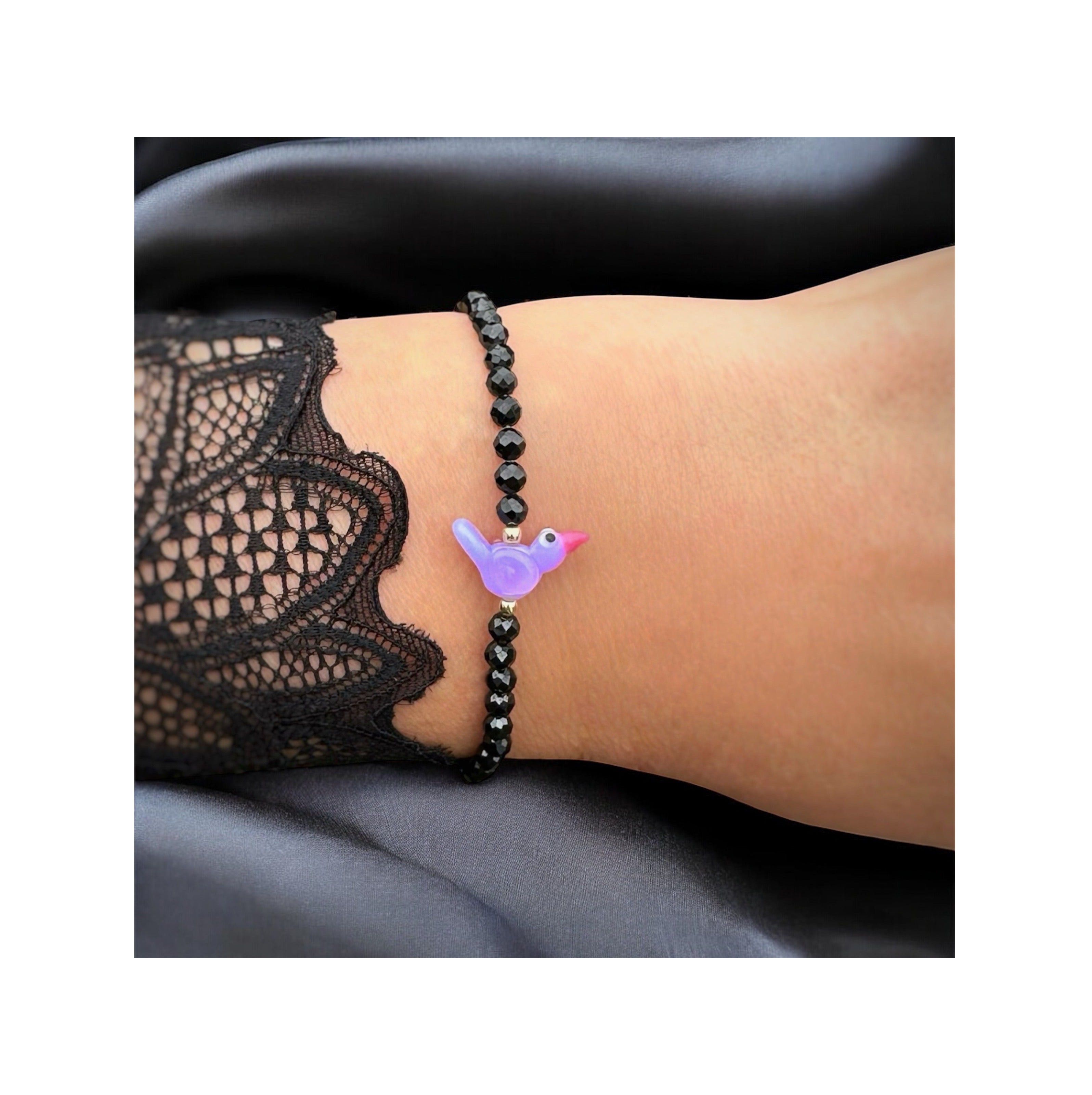 Lavender Rebel – Tiny Songbird of Playful Freedom
