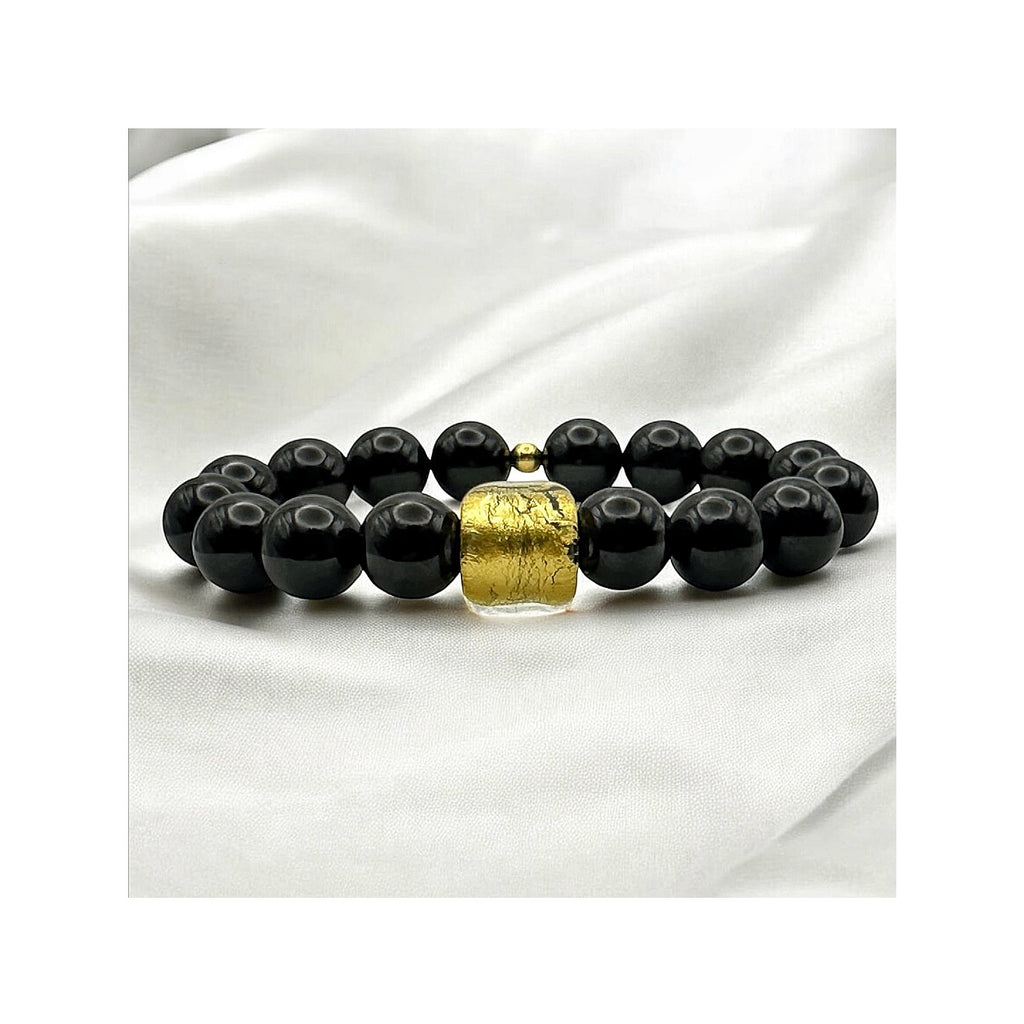 Light Beyond Night — Black Spinel & Venetian Gold