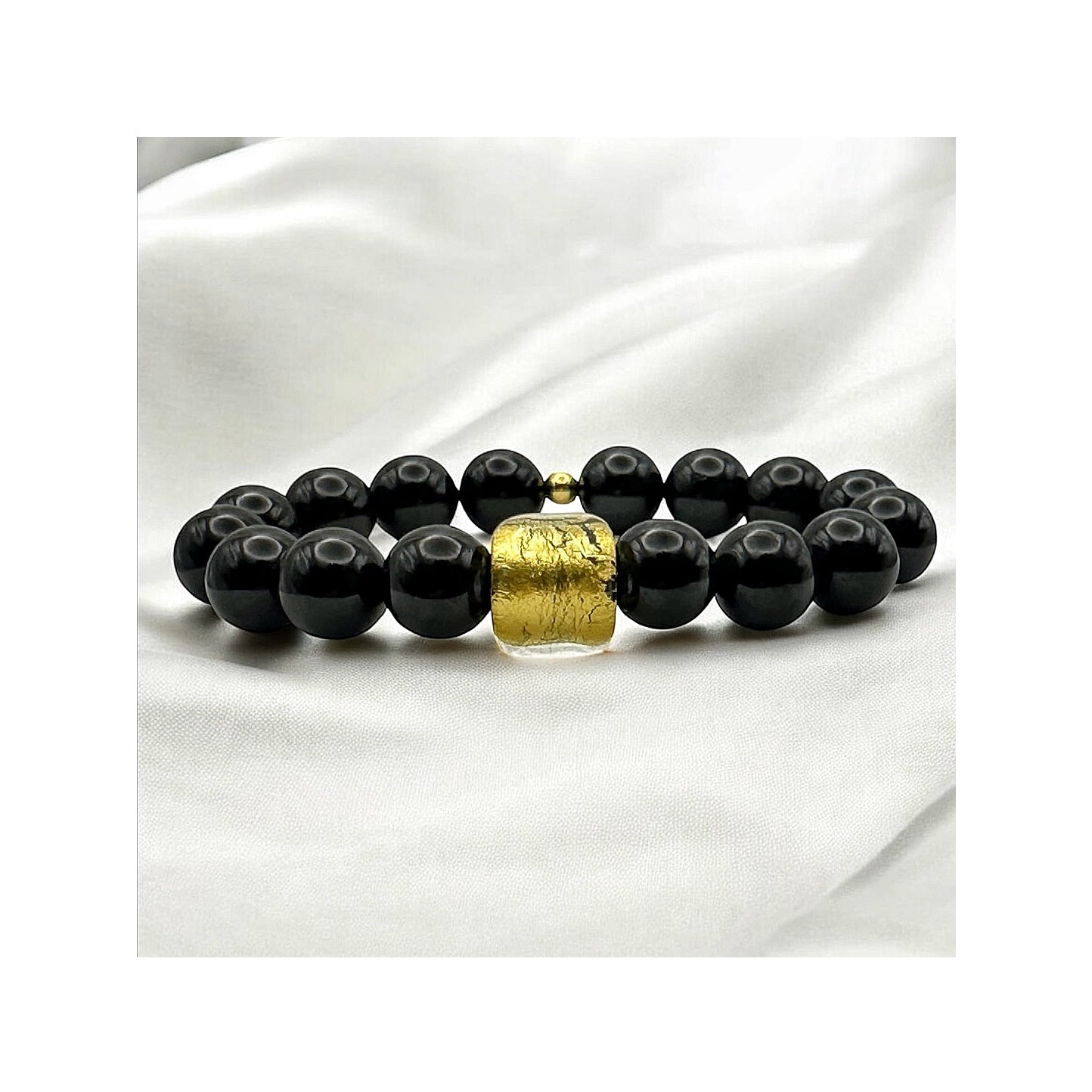 Light Beyond Night — Black Spinel & Venetian Gold