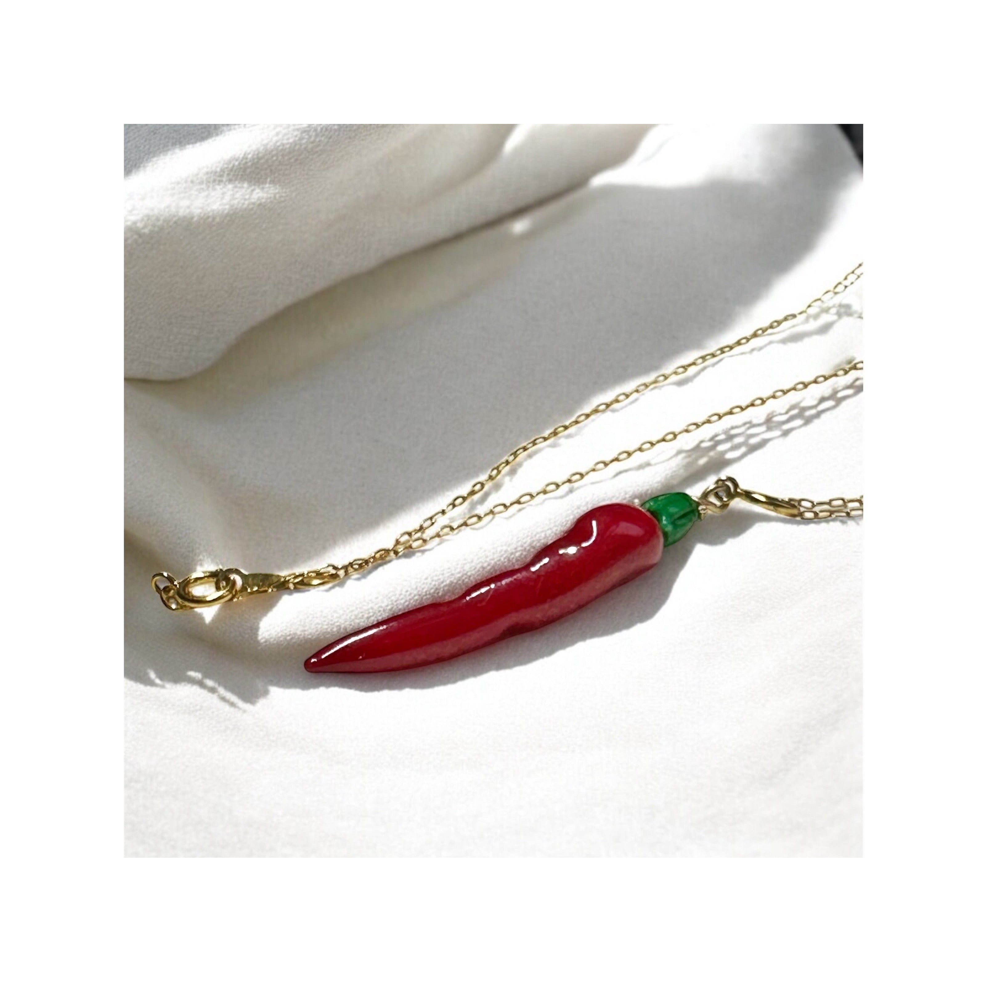 Verde Ardente – Flame Chilli Totem (Charm Only - No Necklace)