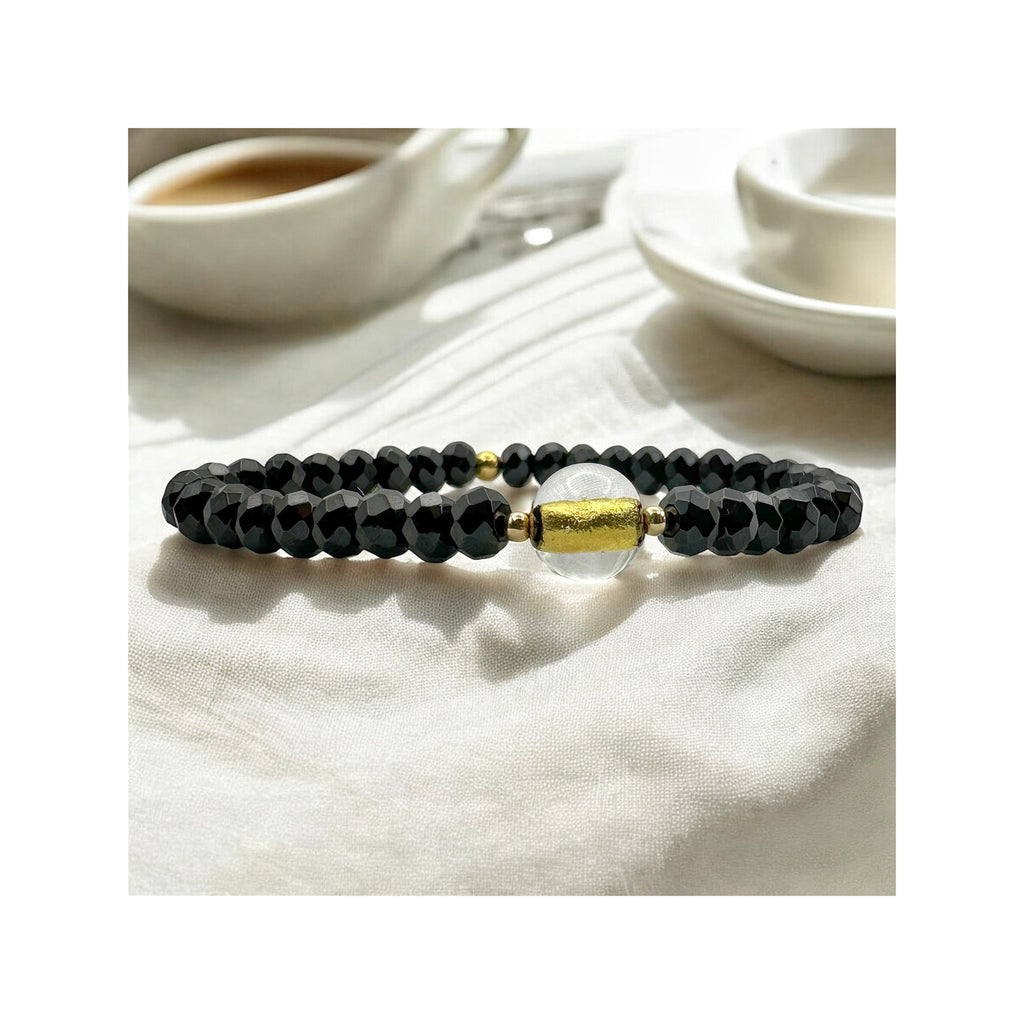 Whisper of Light — Black Spinel & Venetian Gold