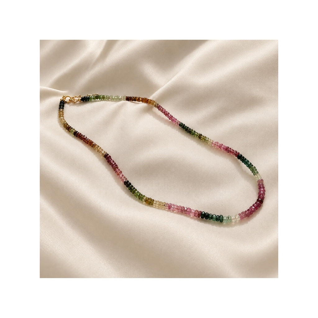 HORTENSE — Natural AA Multi-Colour Tourmaline Necklace