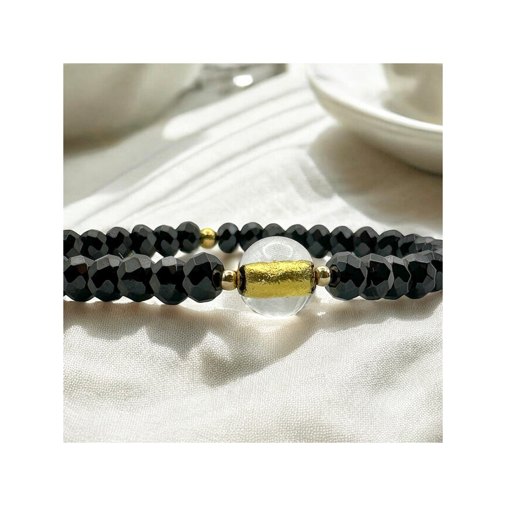 Whisper of Light — Black Spinel & Venetian Gold