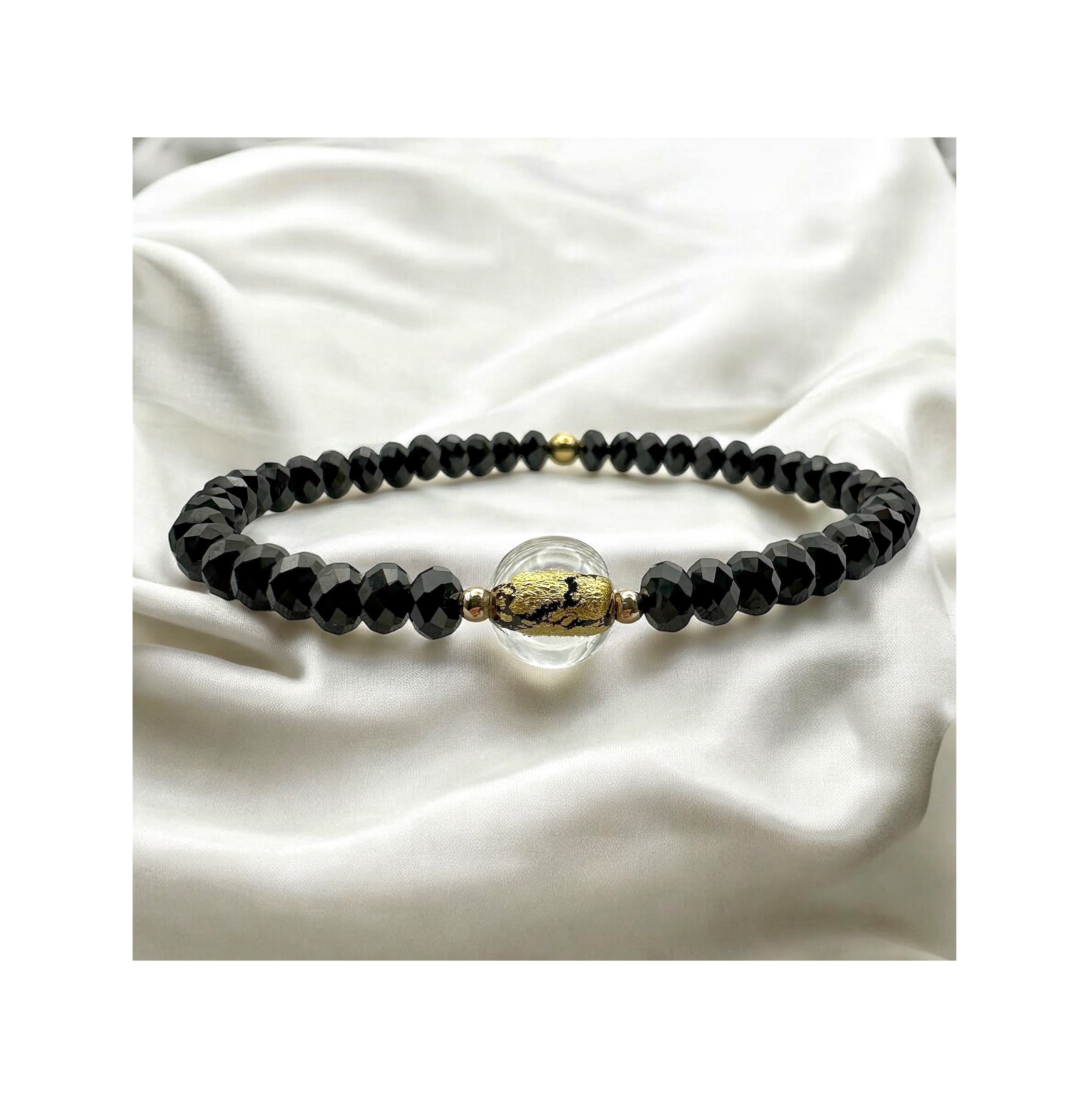 Shattered Light — Black Spinel & Venetian Gold