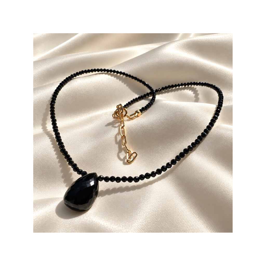 STARRY NIGHT — AAA Black Spinel Choker & Bracelet Set