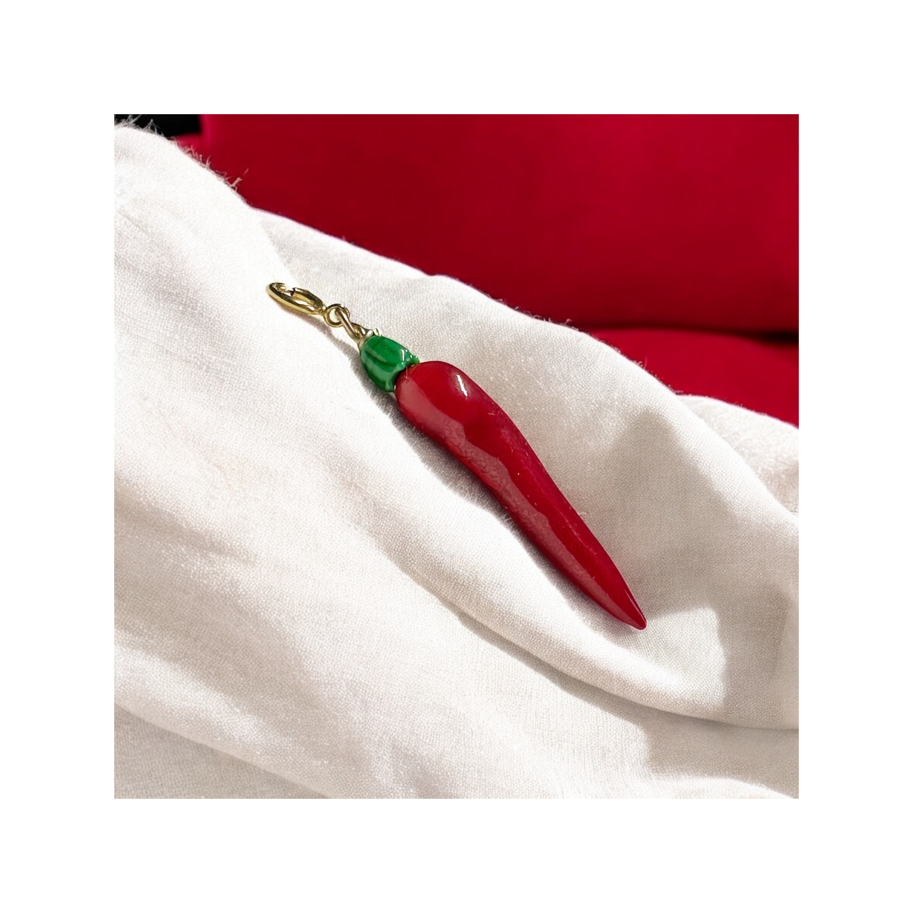 Verde Ardente – Flame Chilli Totem (Charm Only - No Necklace)