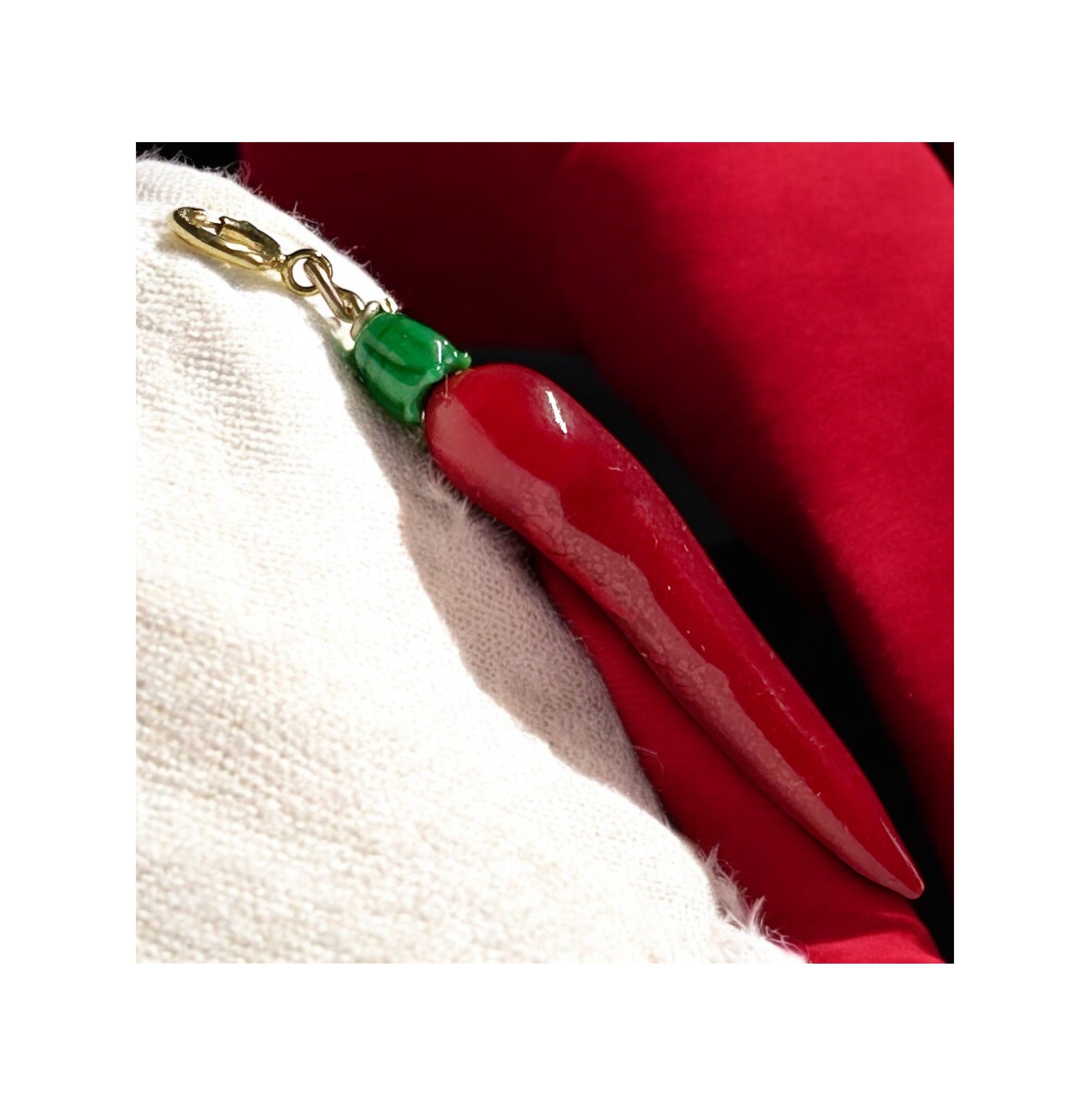 Verde Ardente – Flame Chilli Totem (Charm Only - No Necklace)