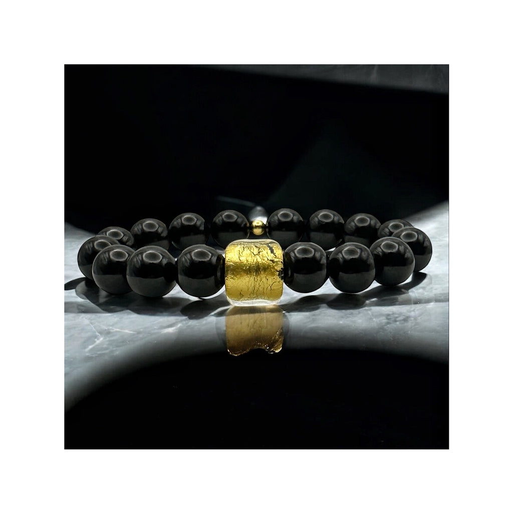 Light Beyond Night — Black Spinel & Venetian Gold