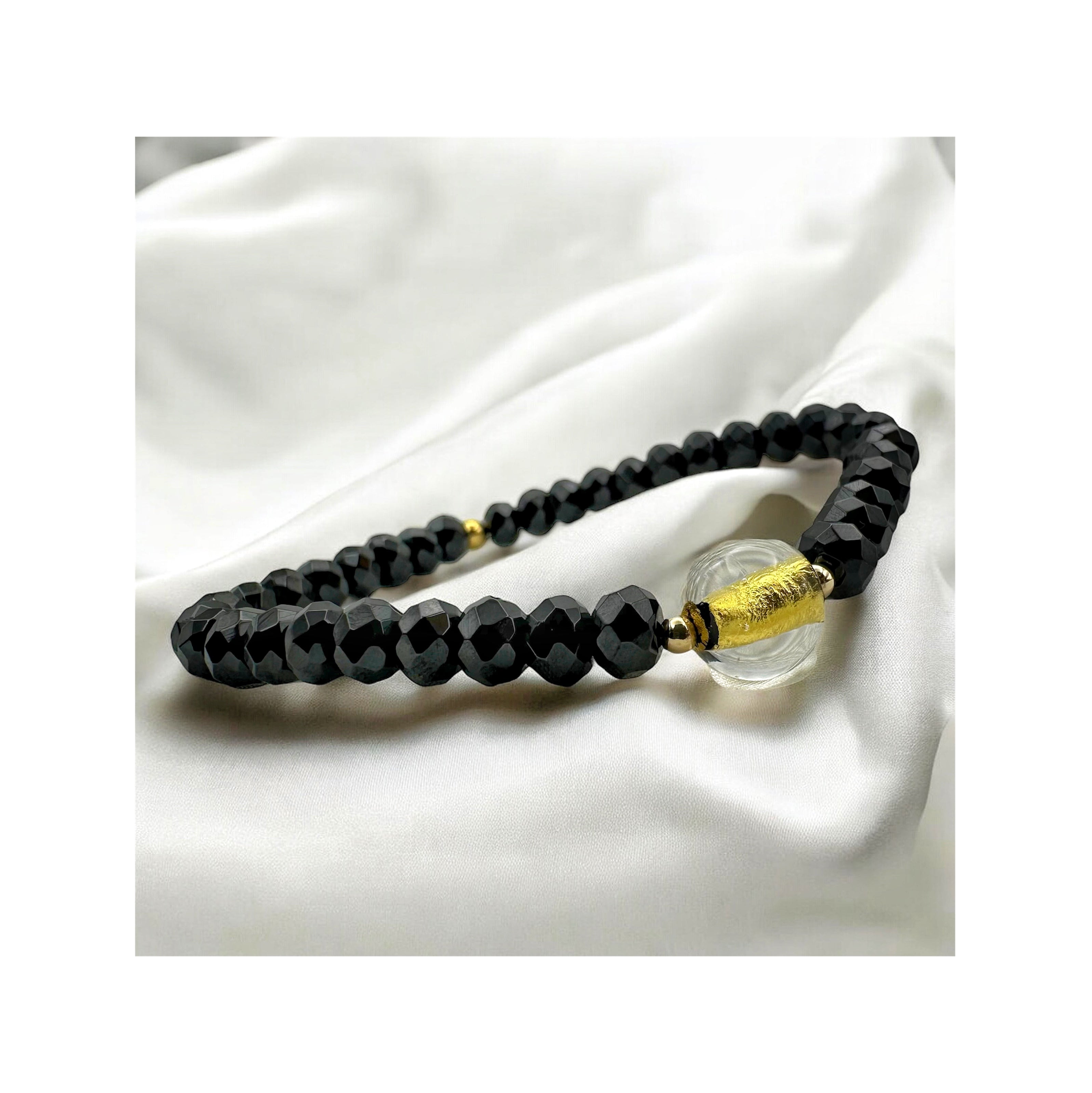 Whisper of Light — Black Spinel & Venetian Gold