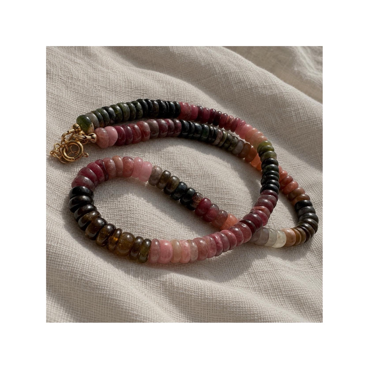 PLUM TREE — Natural Untreated Multicolour Tourmaline Necklace