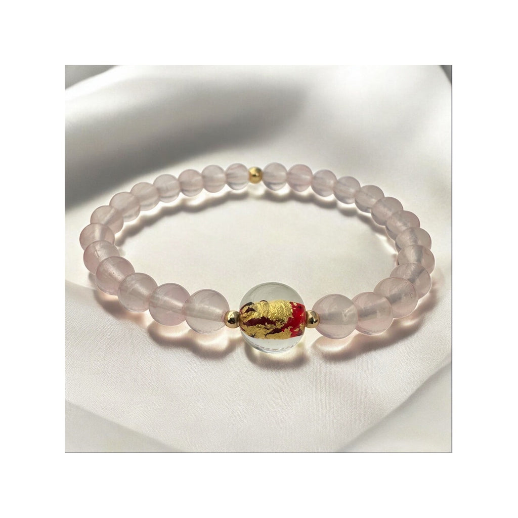 Love Conquers — AAA Rose Quartz & Venetian Gold