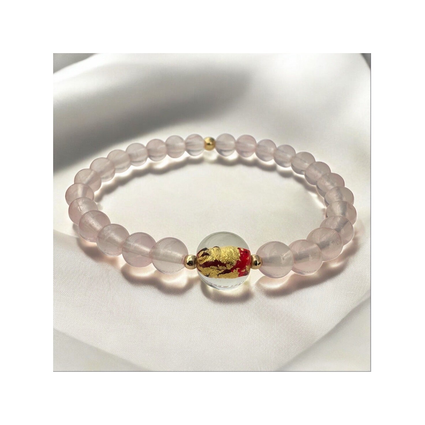 Love Conquers — AAA Rose Quartz & Venetian Gold