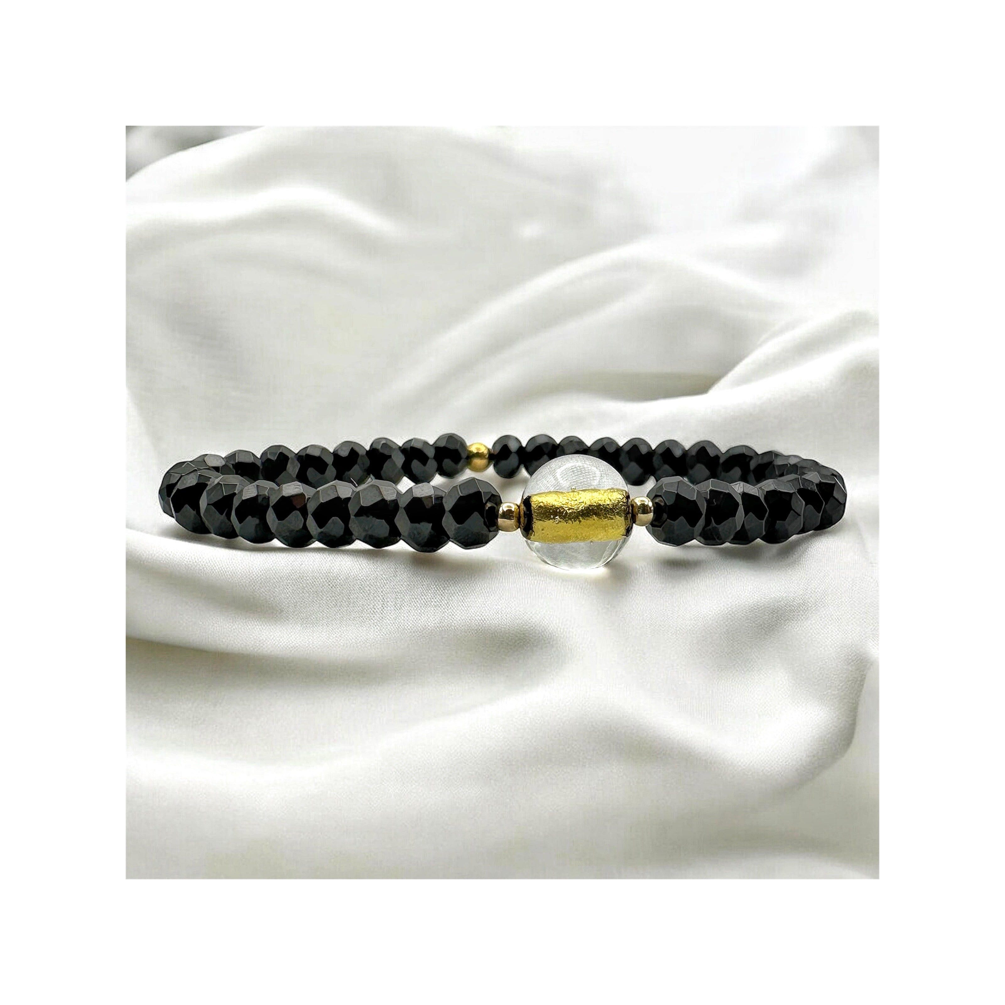 Whisper of Light — Black Spinel & Venetian Gold