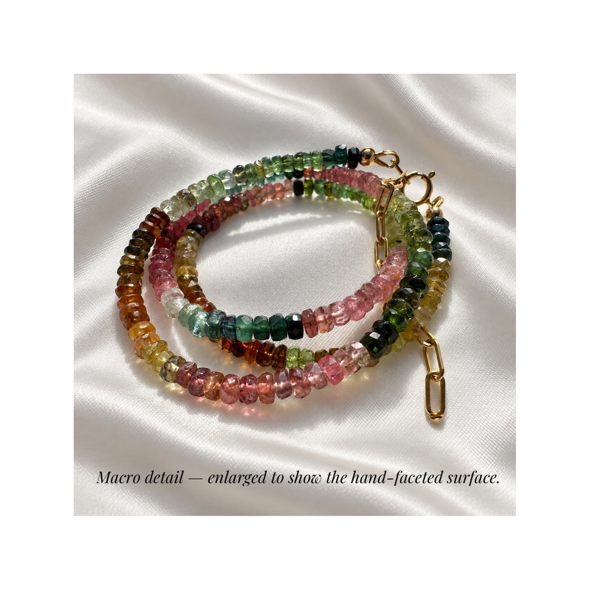 HORTENSE — Natural AA Multi-Colour Tourmaline Necklace