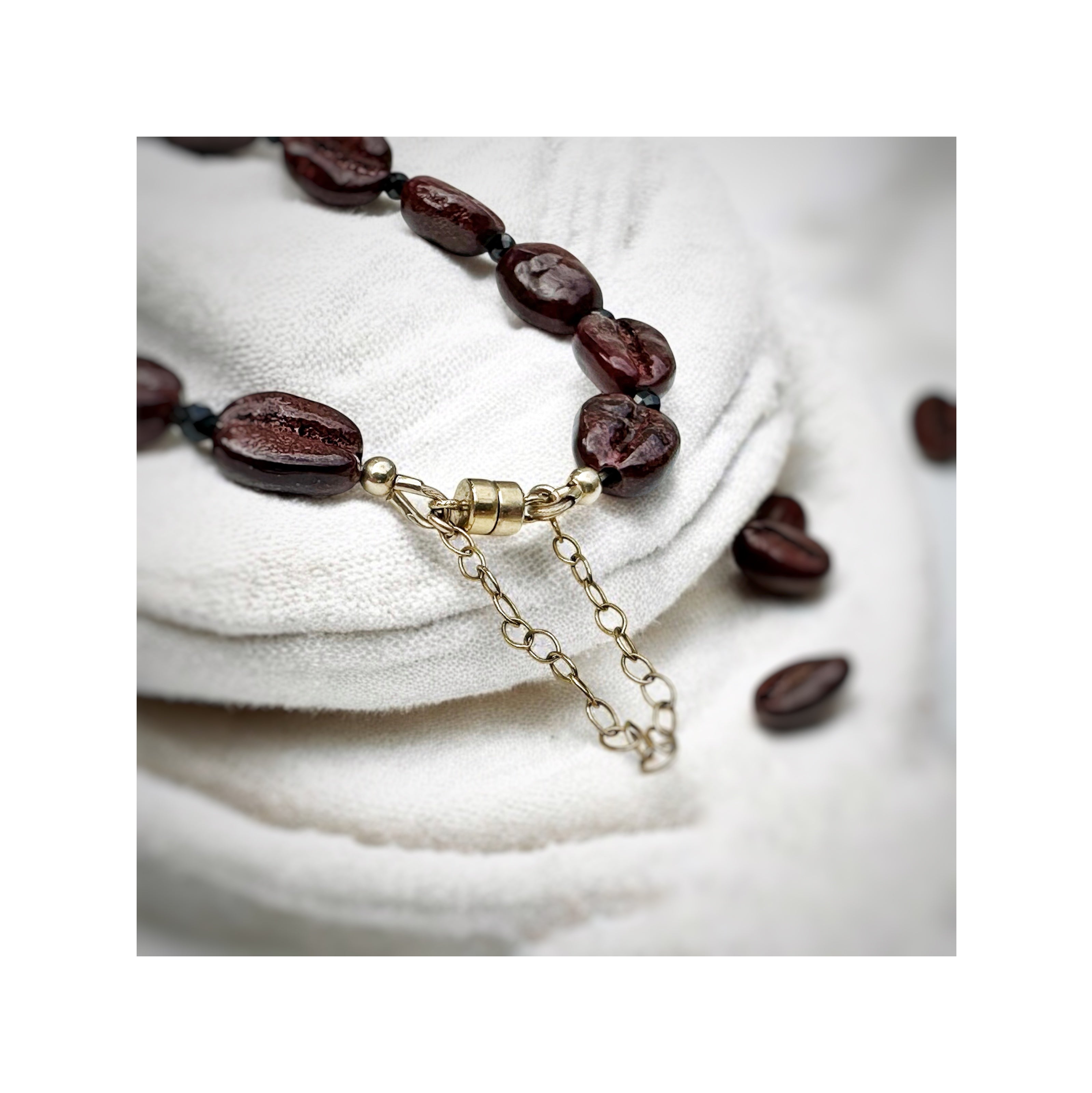 Unspoken Blend – Murano Coffee Bracelet
