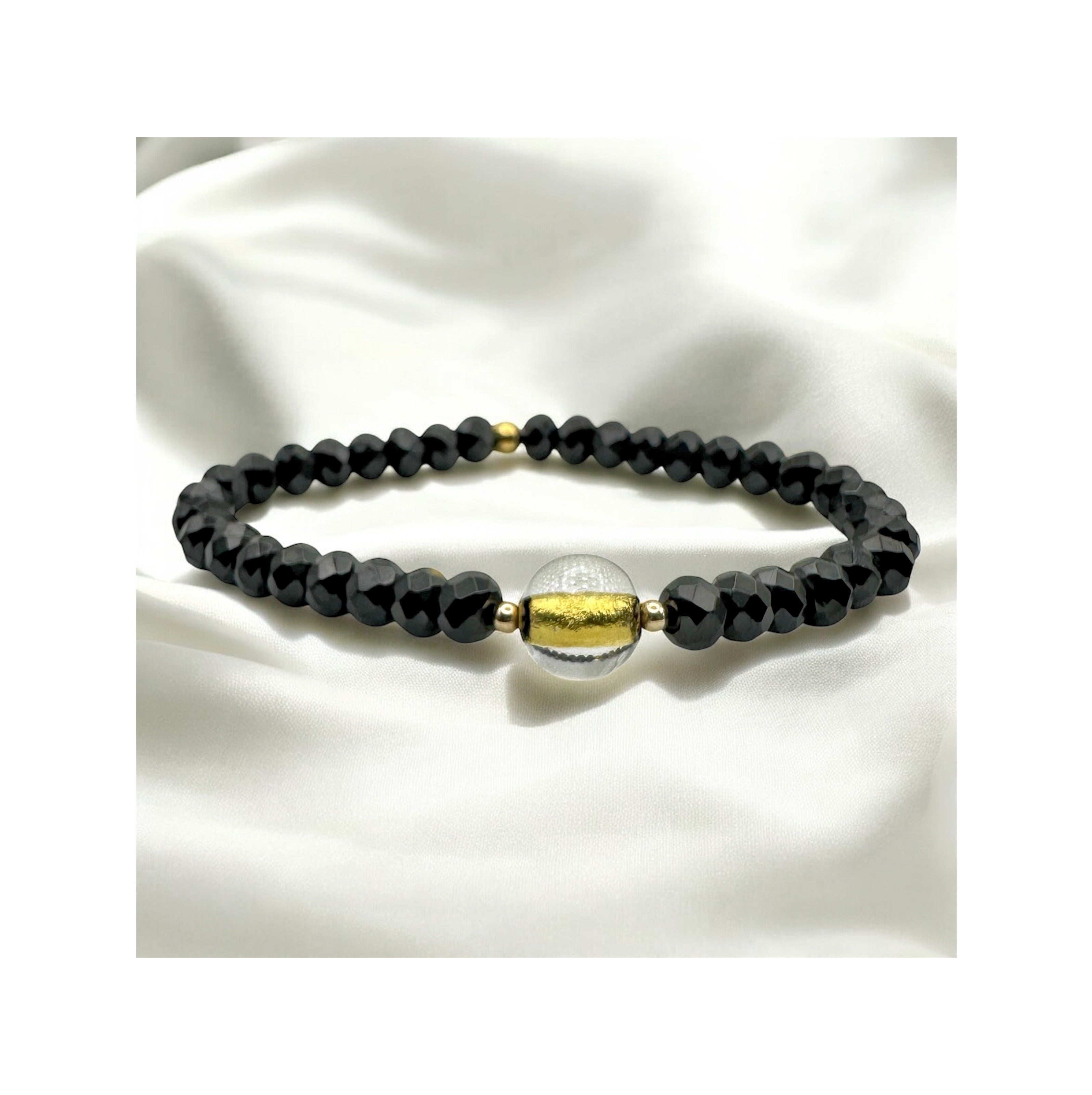 Whisper of Light — Black Spinel & Venetian Gold