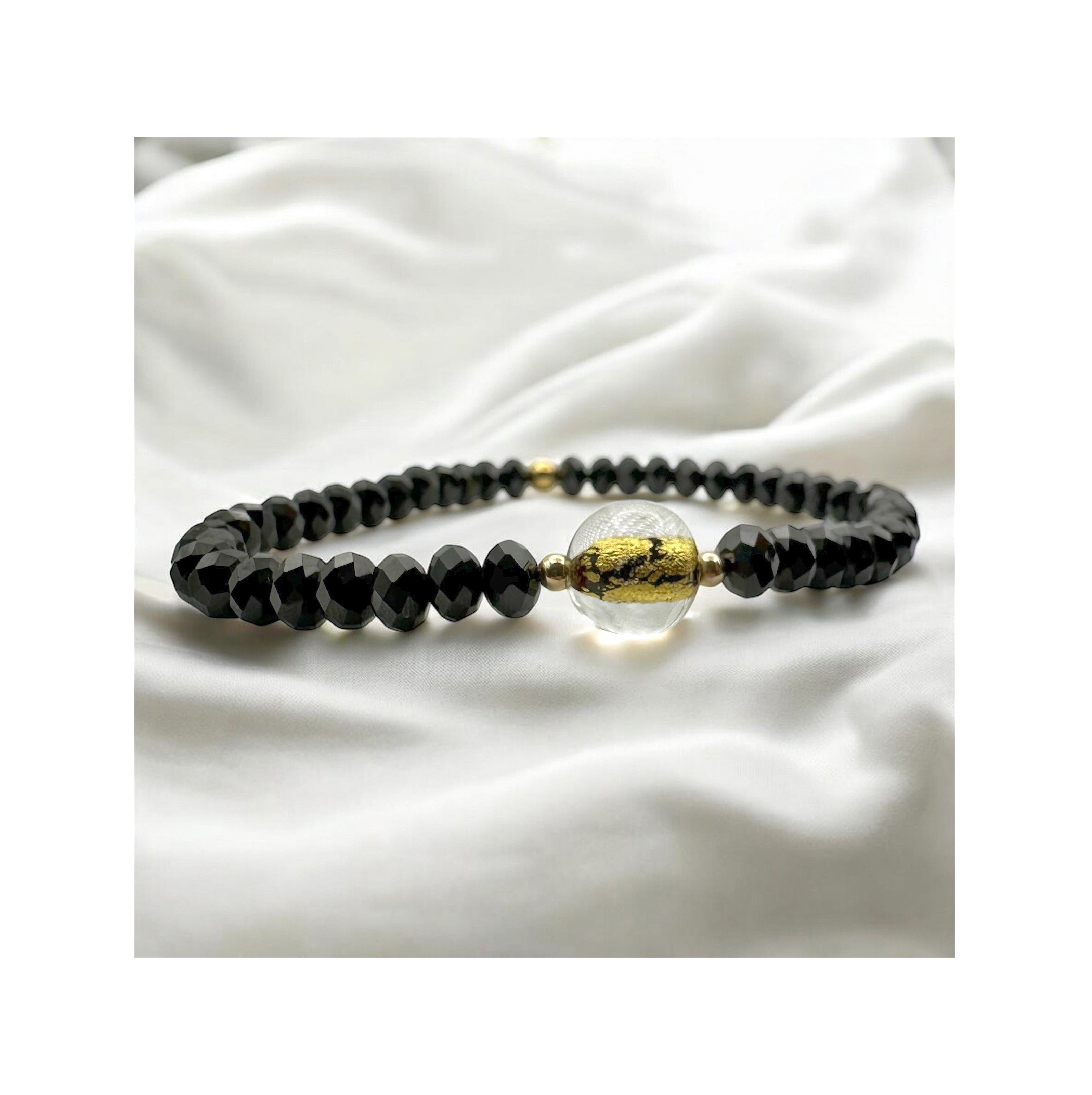 Shattered Light — Black Spinel & Venetian Gold