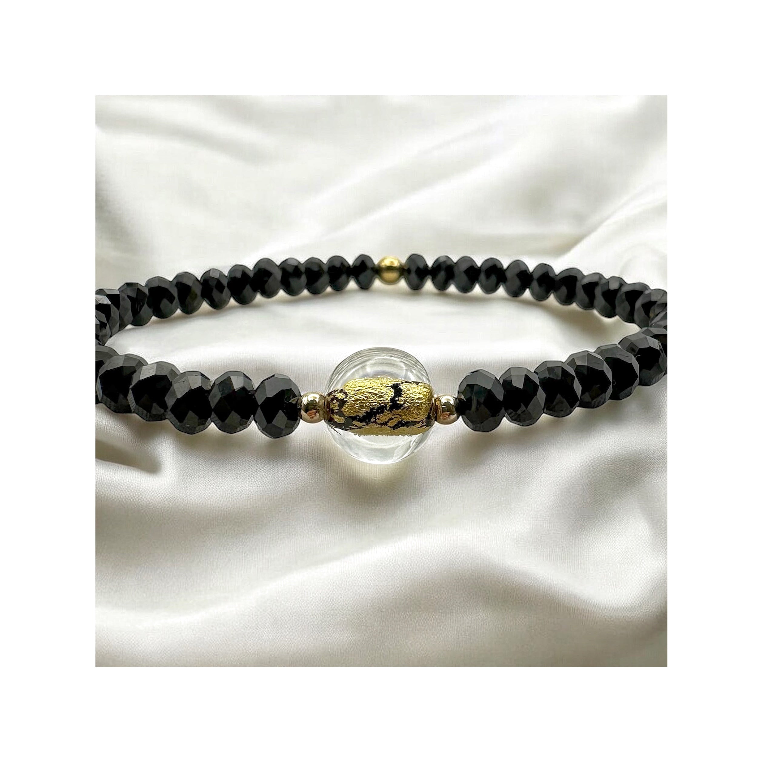 Shattered Light — Black Spinel & Venetian Gold