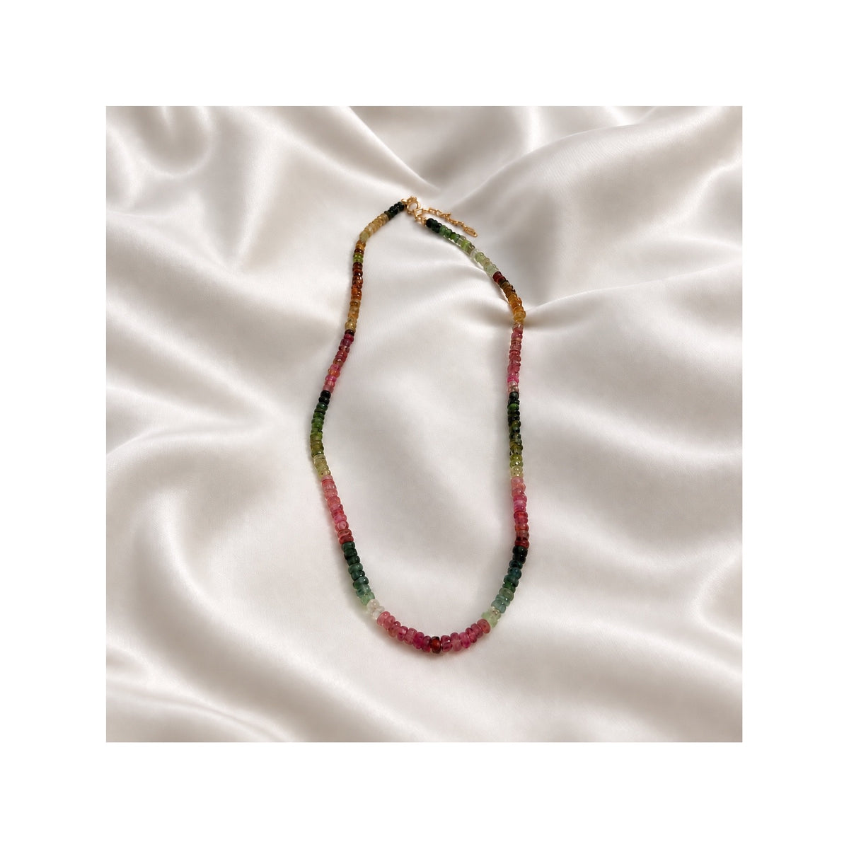 HORTENSE — Natural AA Multi-Colour Tourmaline Necklace
