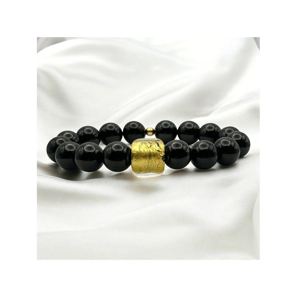Light Beyond Night — Black Spinel & Venetian Gold