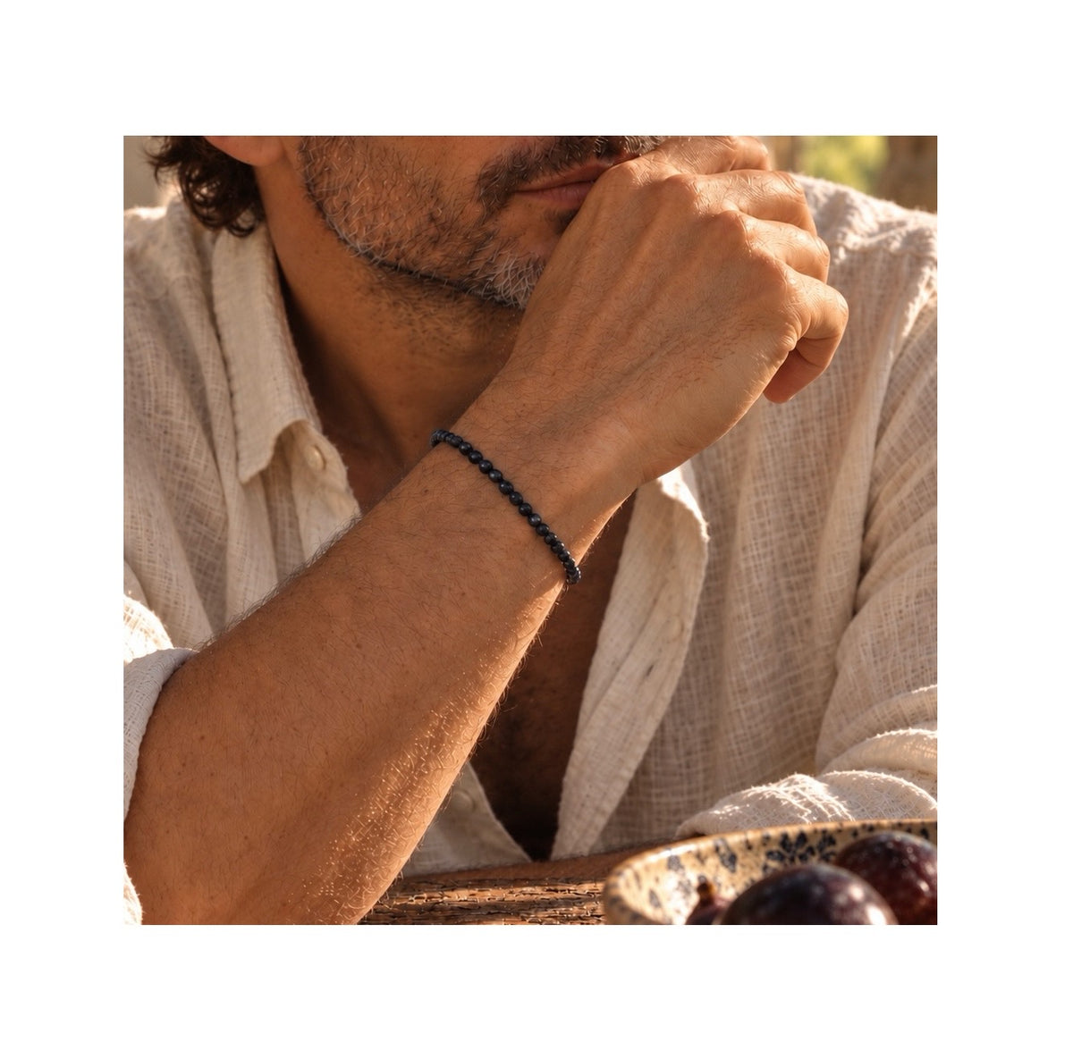 THE WORLD OF TWO — Natural Untreated AAA Blue Sapphire Bracelet · Solid 14k Gold