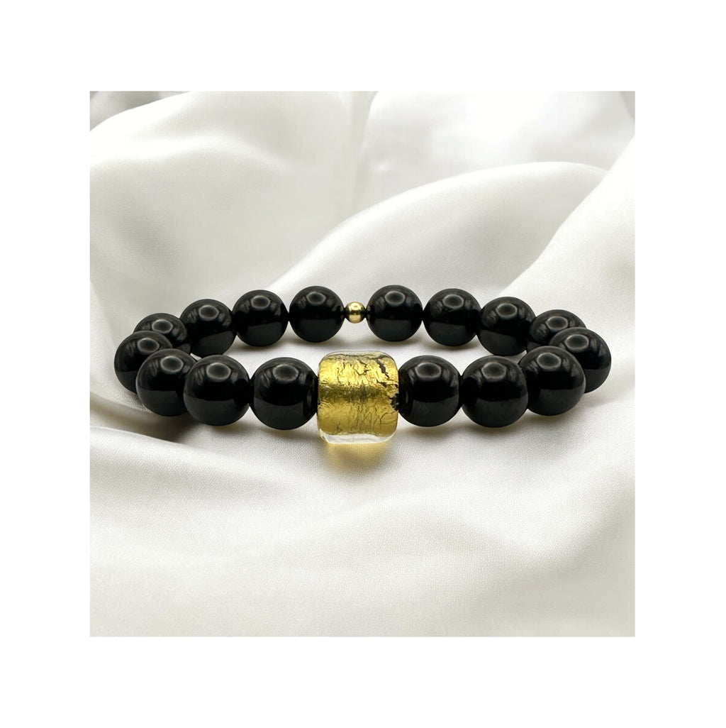 Light Beyond Night — Black Spinel & Venetian Gold