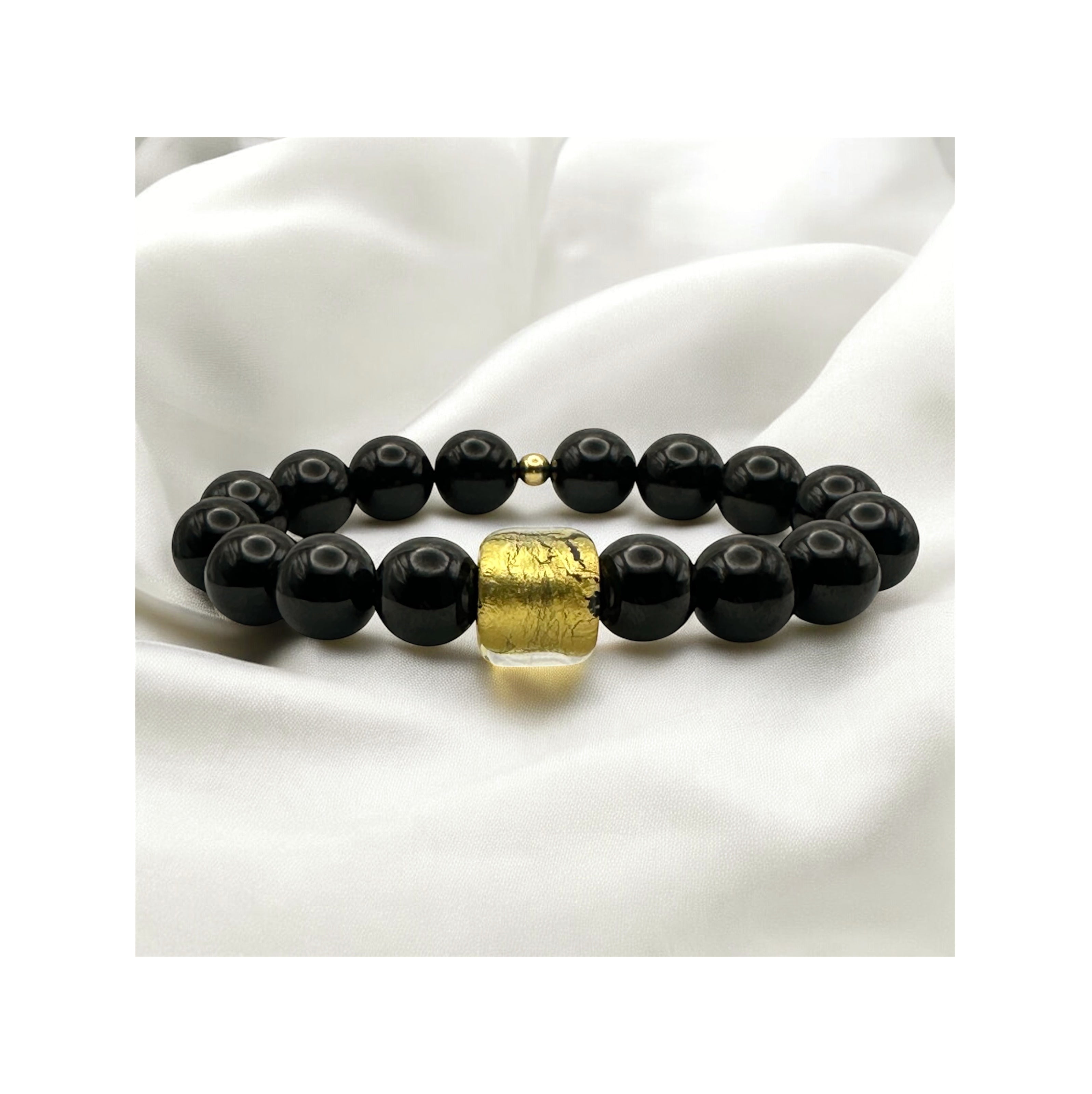 Light Beyond Night — Black Spinel & Venetian Gold