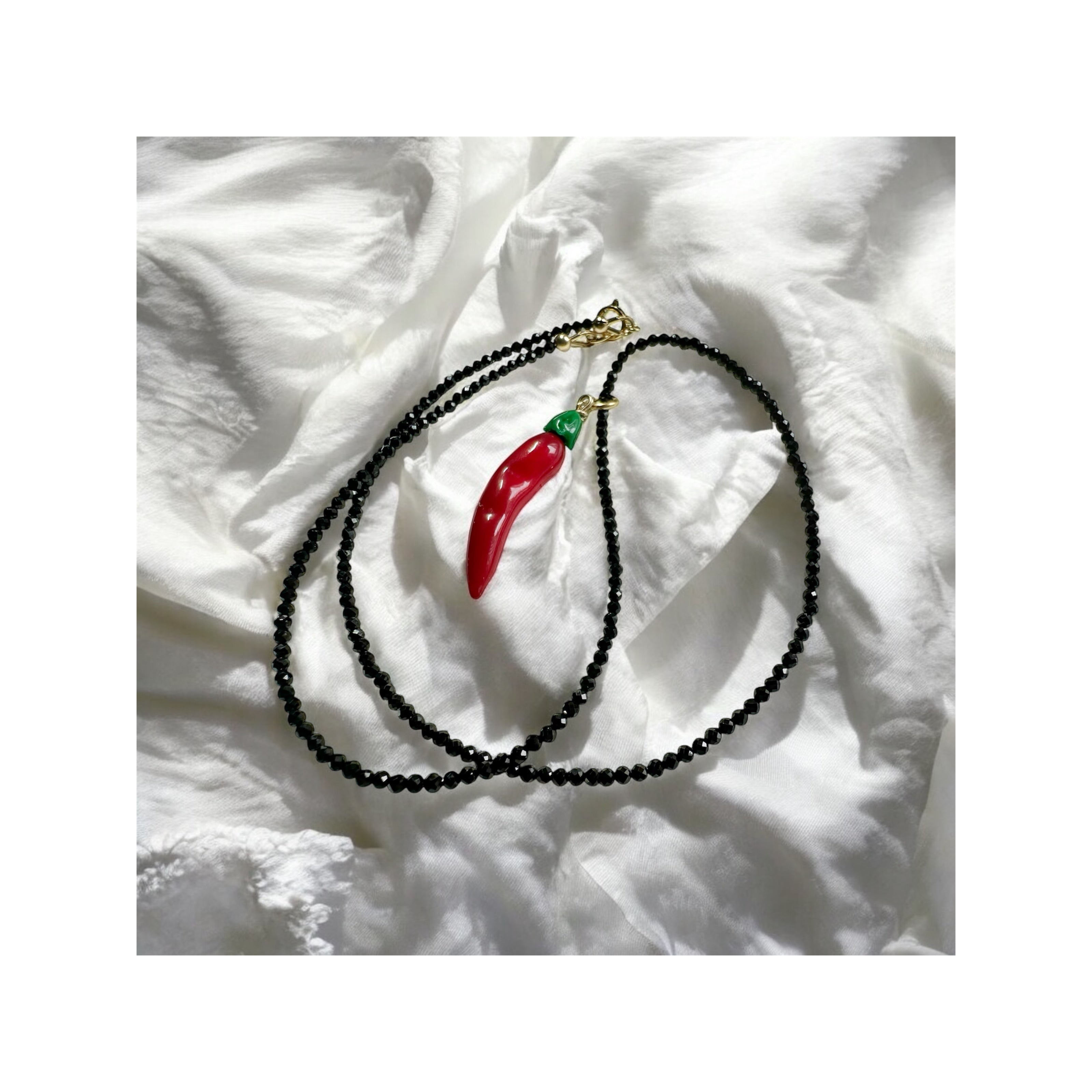 Crimson Pulse – Flame Chilli Totem (Charm Only - No Necklace)