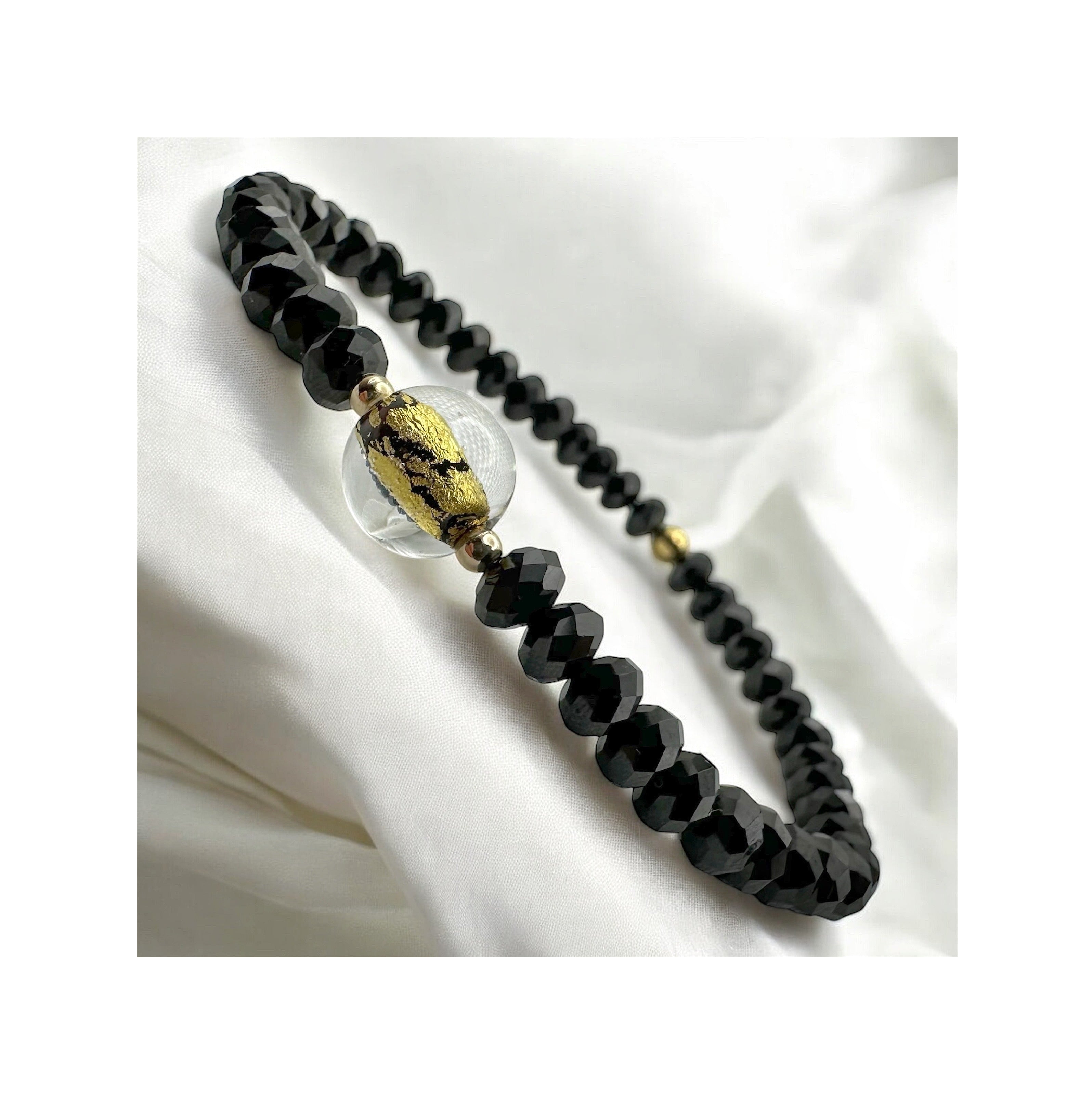 Shattered Light — Black Spinel & Venetian Gold
