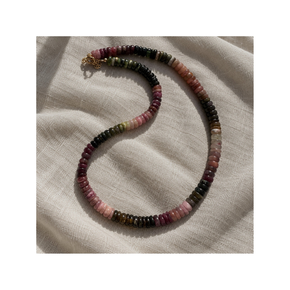 PLUM TREE — Natural Untreated Multicolour Tourmaline Necklace